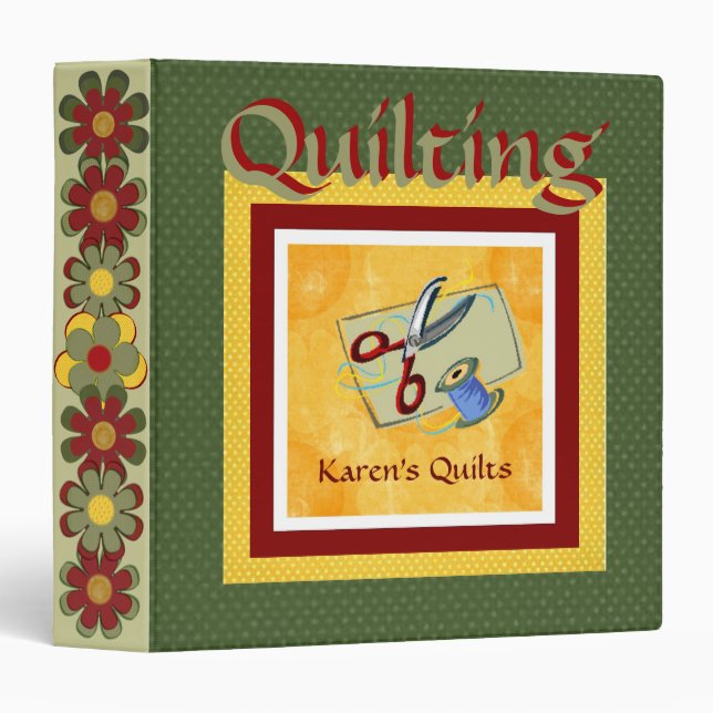 Quilters Album Binder (Front/Spine)