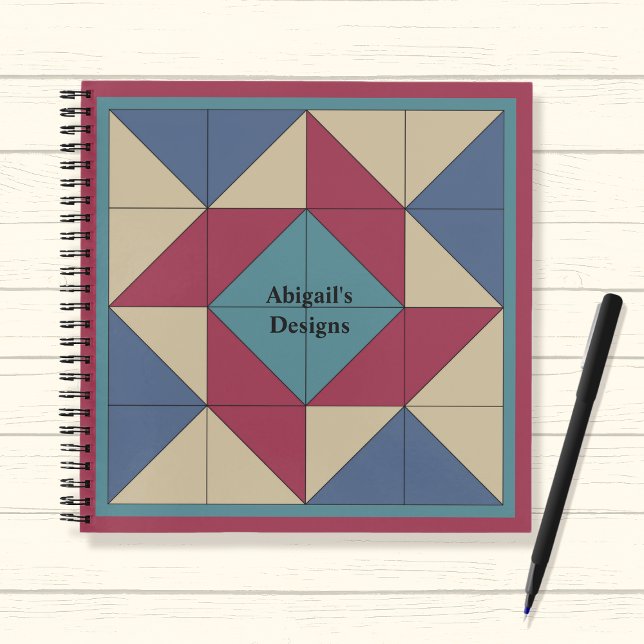 Quilters Americana Whirlpool Quilt Block Carnet (Créateur téléchargé)