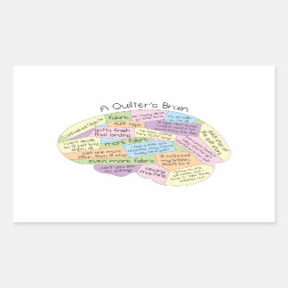 Quilter's Brain Sticker