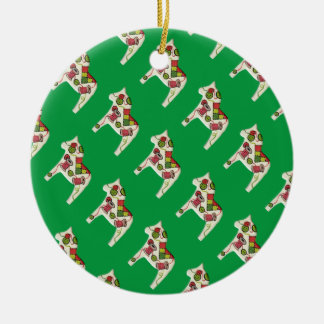 Quilter's Dala Horse Ornament