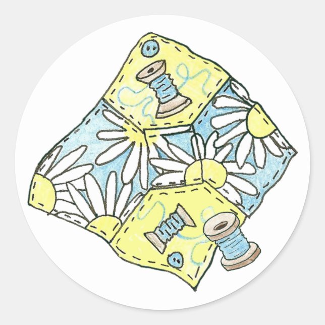 Quilter's sticker (Front)