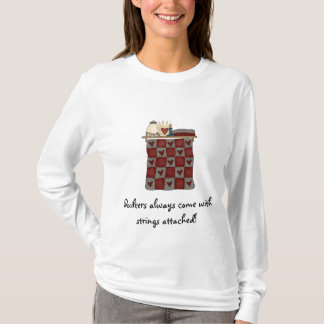 Quilters viennent avec le T-shirt de ficelles