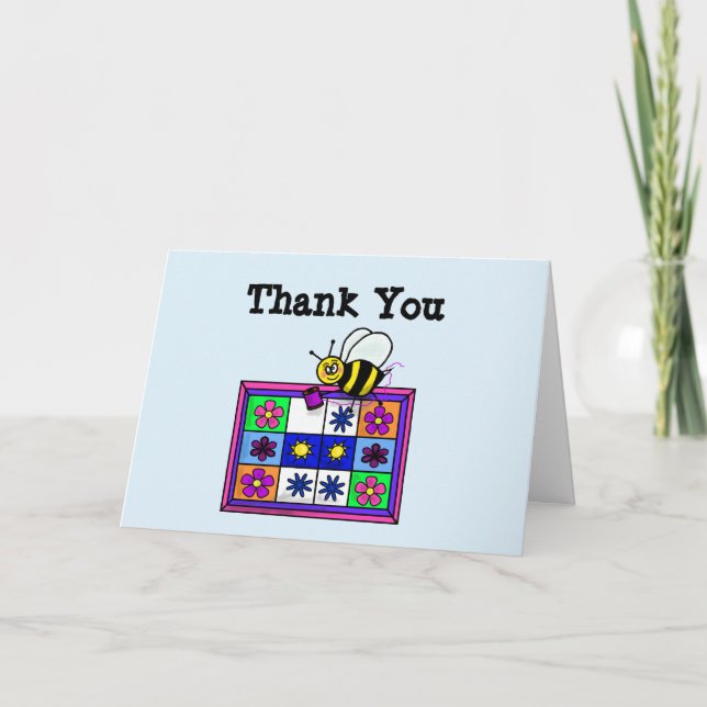 Quilting Bee Thank You Cards to Customize (Front)