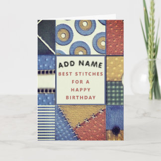 Quilting birthday card