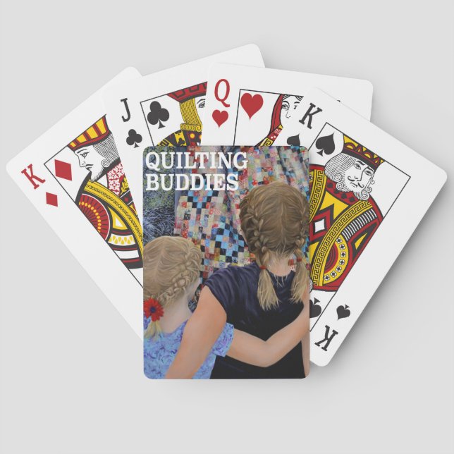 Quilting Buddies by Steve Berger Playing Cards (Back)