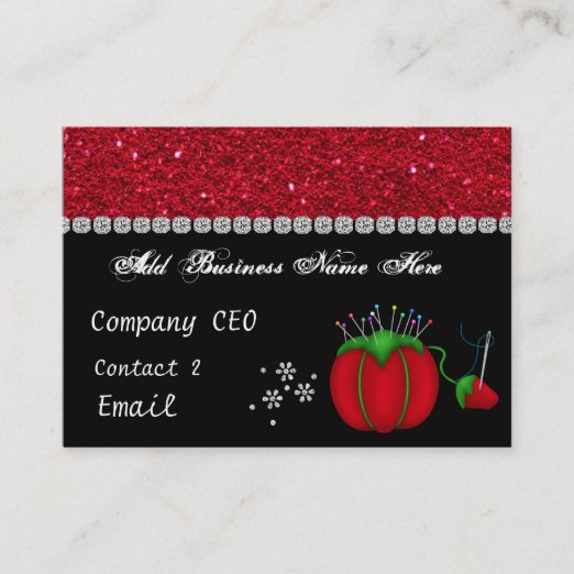 Quilting Business Cards & Profile Cards Zazzle CA