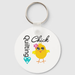 Quilting Chick Keychain