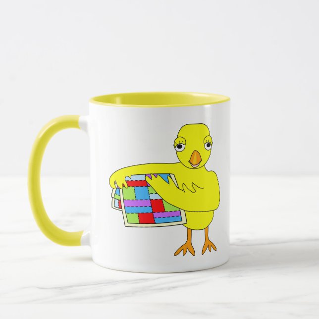 Quilting Chick Mug (Left)