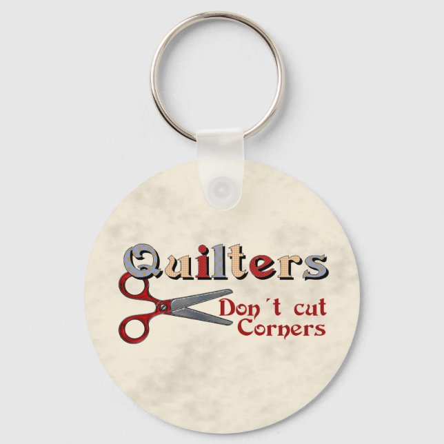 Quilting Corners Keychain (Front)