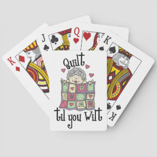 Quilting Granny Playing Cards