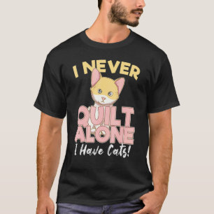 Quilting Kitty Knitting Quilter Process Time Spare T-Shirt