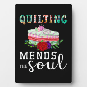Quilting Mends Soul Quilter Gift   Quilting Lovers Plaque