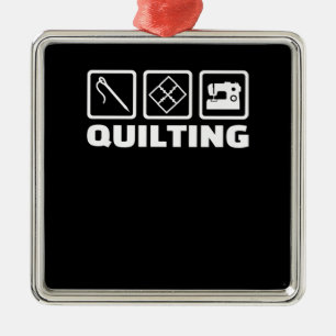 Quilting Premium   Birthday Gifts Quilting Lovers Metal Ornament