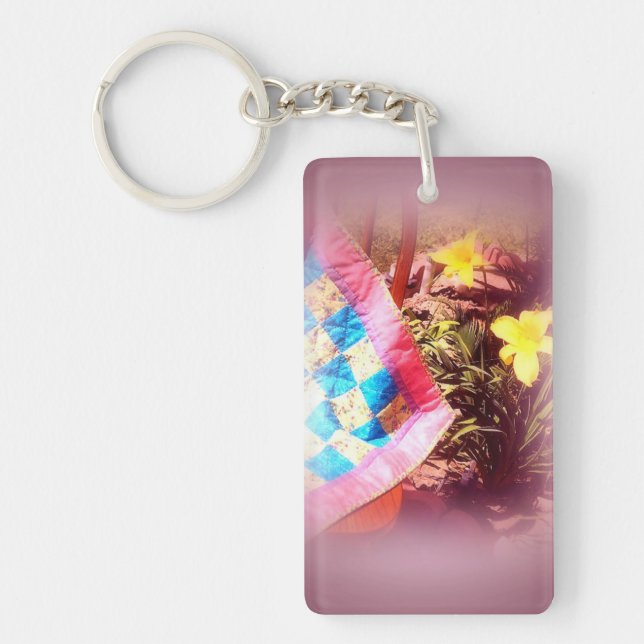 Quilting Pretty Keychain (Front)