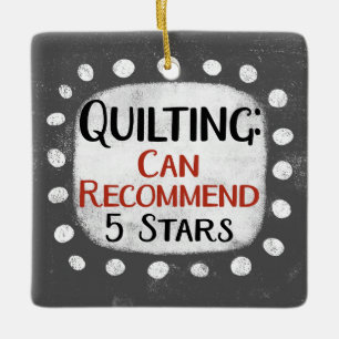 Quilting Review 5 Stars Ornament