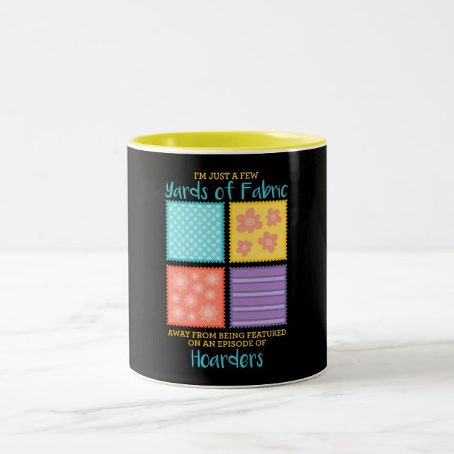 Quilting/Sewing Two-Tone Coffee Mug (Center)