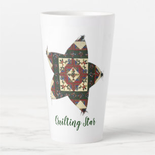 Quilting Star  Latte Mug