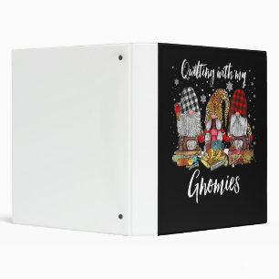 Quilting With My Gnomies Christmas Gnomes Holiday Binder