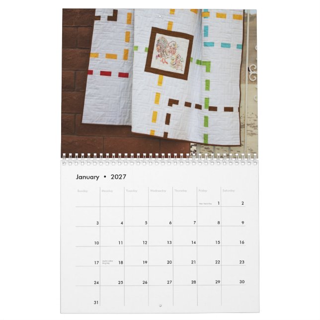 QUILTS 2014 Wall Calendar (Jan 2027)