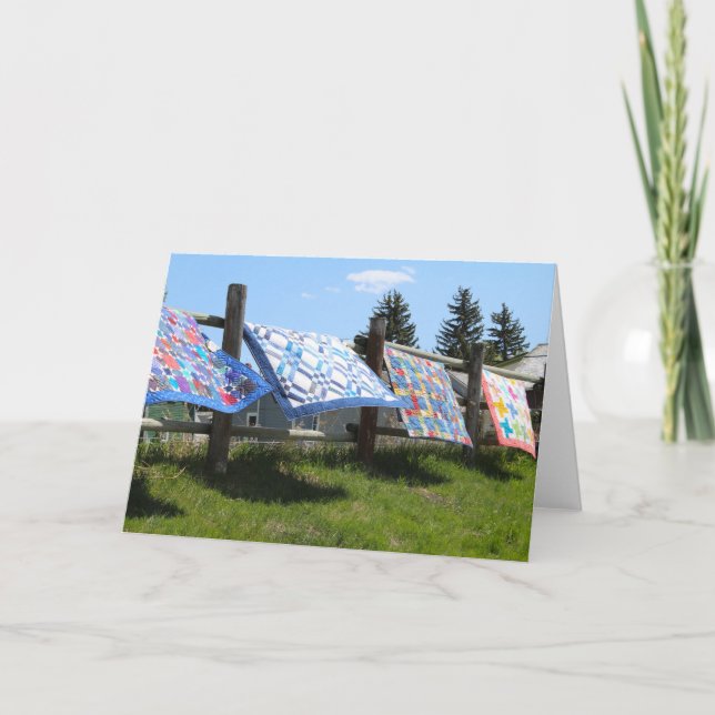 Quilts Greeting Card (Front)