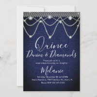 Quince Denim Diamonds Gem Pearls 