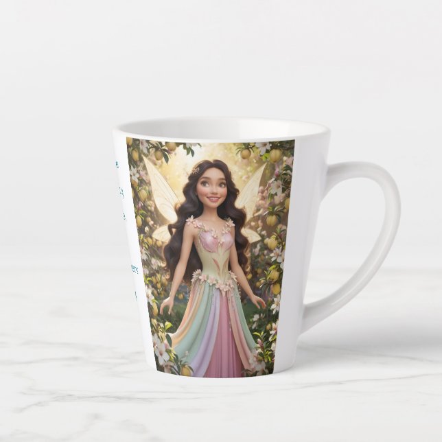 Quince Flower Fairy  Latte Mug (Right)