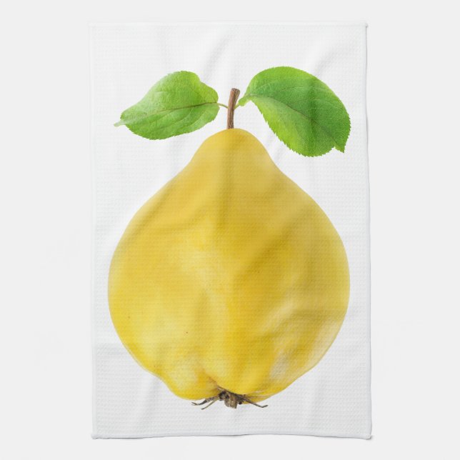 Quince fruit kitchen towel (Vertical)