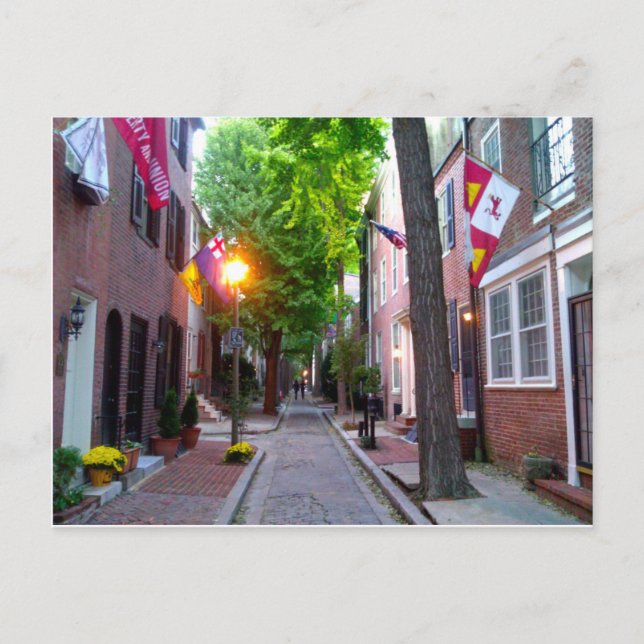 Quince Street, Philadelphia Postcard (Front)
