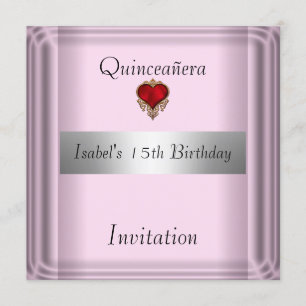 Quinceañera, 15 ans, Invitation enregistrer la dat