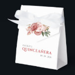 Quinceanera 15th Birthday Pink Floral Botanical Favor Box<br><div class="desc">Set of pink roses rustic floral favour boxed you can easily customize by clicking the "Personalize" button. Perfect for saying thank you to the guests who showed up to celebrate the special day with you</div>