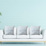 Quinceanera baby blue silver glitter tiara name throw pillow<br><div class="desc">For an elegant Quinceañera,  15th birthday.  A trendy baby blue,  light blue background colour. Decorated with faux silver glitter dust,  a tiara crown. Personalize and add a name,  age and a date. Quinceañera is written with a modern hand lettered style script with swashes.</div>