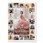Quinceañera Bienvenue Photo Collage 15e anniversai