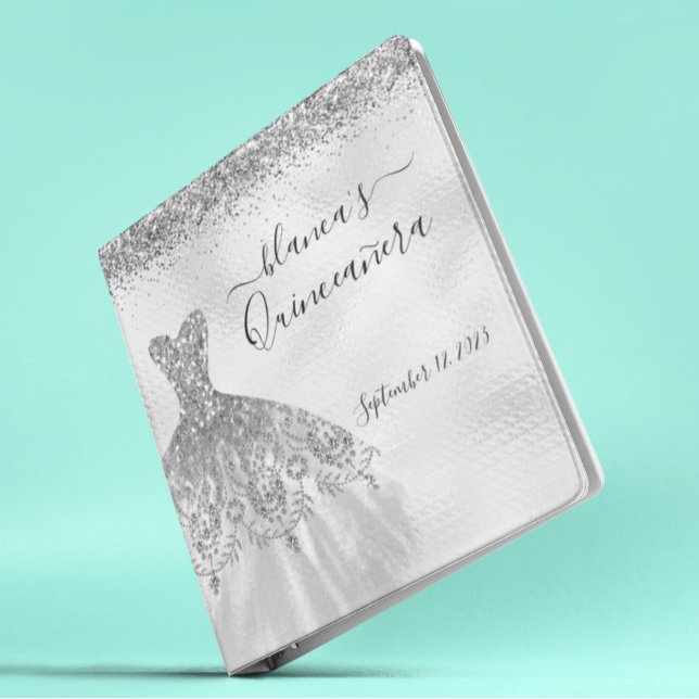 Quinceanera Birthday Gold Dress Champagne Foil   Binder (Creator Uploaded)