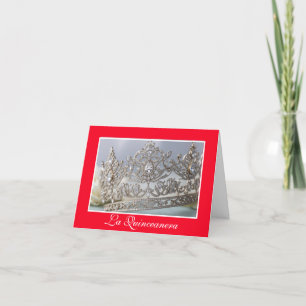 Quinceanera Blank Folded Card