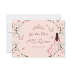 Quinceañera Blush Floral Vintage Rose Gold Dress