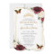 Quinceañera Burgundy Ivory White Floral Butterfly