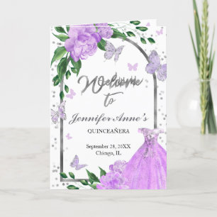 Quinceanera Butterflys Lavender Gown Programs