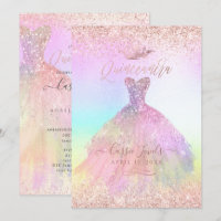 Quinceanera Cotton Candy Rose Gold Princess Crown