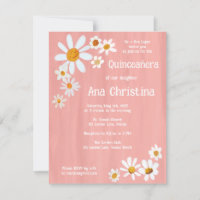 Quinceañera Cute Daisy Bouquet Handpainted Custom