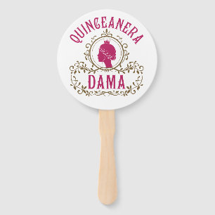 Quinceanera Dama Hand Fan