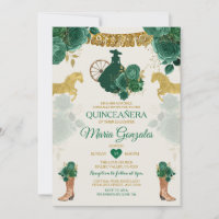 Quinceañera Emerald Green Mexican 16th Butterfly