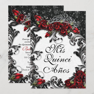 Quinceañera et invitations de partie du bonbon 16