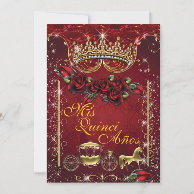 Quinceañera et invitations de partie du bonbon 16 (Devant)