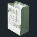 Quinceanera Eucalyptus 15th Birthday Party Medium Gift Bag<br><div class="desc">TIP: Matching items available in this collection. Our botanical eucalyptus birthday collection features watercolor foliage and modern typography in dark grey text. Use the "Customize it" button to further re-arrange and format the style and placement of text. Could easily be repurpose for other special events like anniversaries, baby shower, birthday...</div>