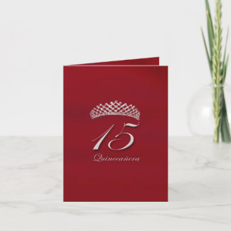 Quinceañera for the 15th birthday invitation