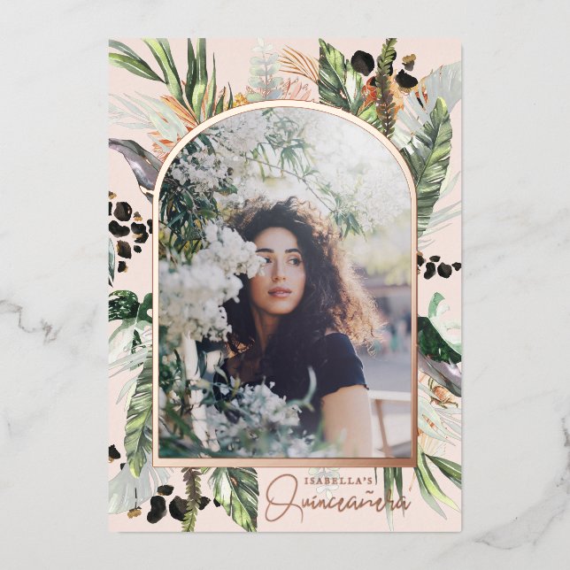 Quinceañera | Greenery & Terra Cotta Jungle  (Front)