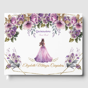 Quinceañera Guest Book Lilac 