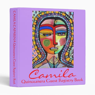 Quinceanera Guest Registry Book: 15th Birthday Binder