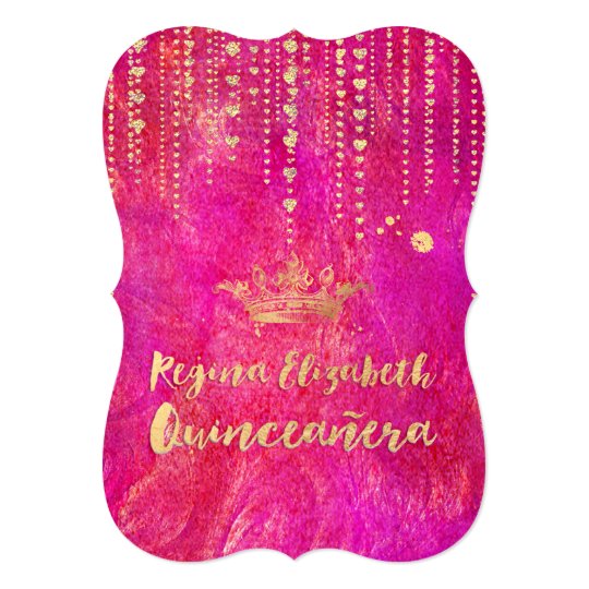 Quinceanera/Heart Strings/Princess/Crown Card