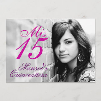 Quinceañera invitation